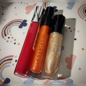 3pc Lipgloss Bundle - Anastasia - Lurella - Revlon